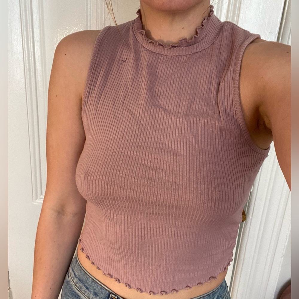 Vintage VTG turtleneck tank crop top
